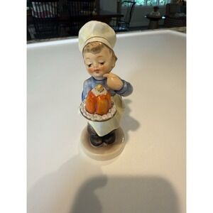 Hummel Goebel  #128 BAKER BOY 5" Tall 1972-1979 Boy with Cake W. Germany